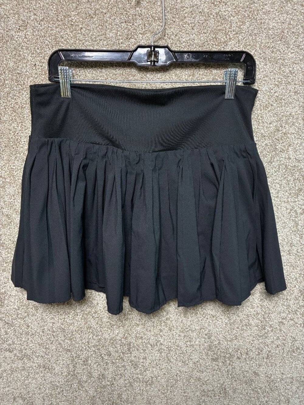 All in Motion Womens L Black Pleated Athletic Skort Tennis Golf Running Skirt